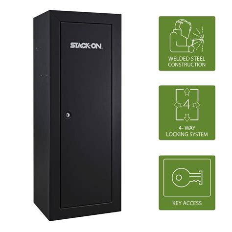 stack on 14 gun steel security cabinet|lockable metal cabinet stack on.